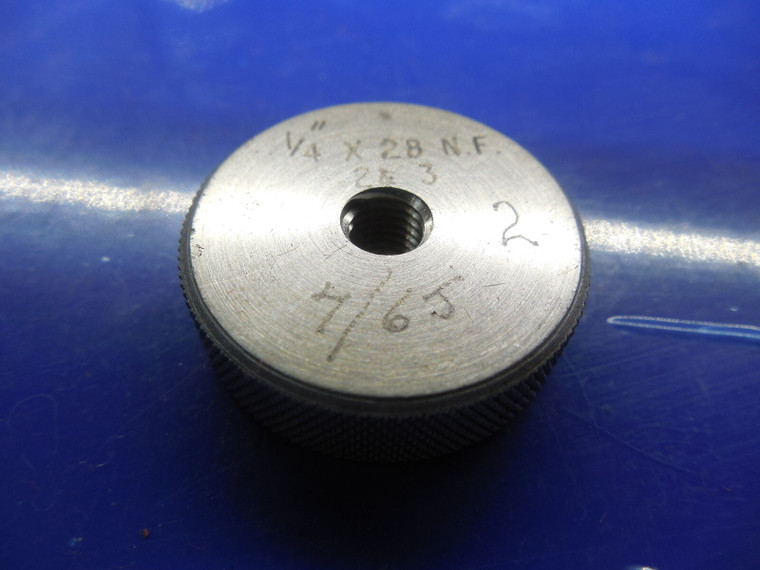BUDGET 1/4 28 NF 2 & 3 SOLID THREAD RING GAGE .25 1/4-28 NF-2 NF-3 QUALITY CHECK