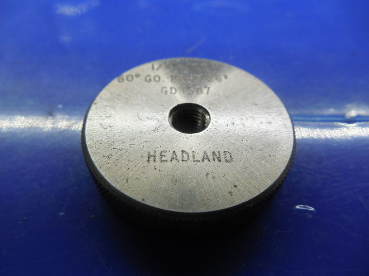 BUDGET 1/4 32 60 DEGREE LEFT HAND SOLID THREAD RING GAGE .25 GO ONLY P.D.= .1587
