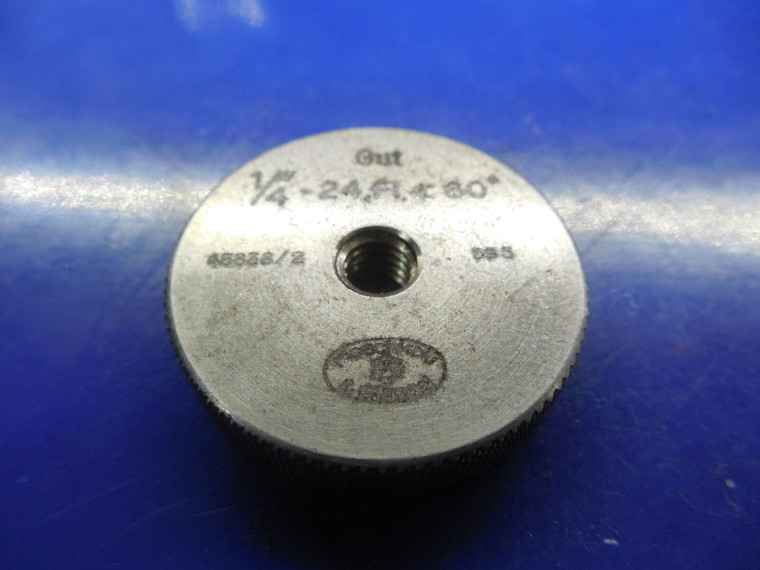 1/4 24 SOLID THREAD RING GAGE .25  GO MEMBER ONLY .250-24 60 DEGREE STANDARD