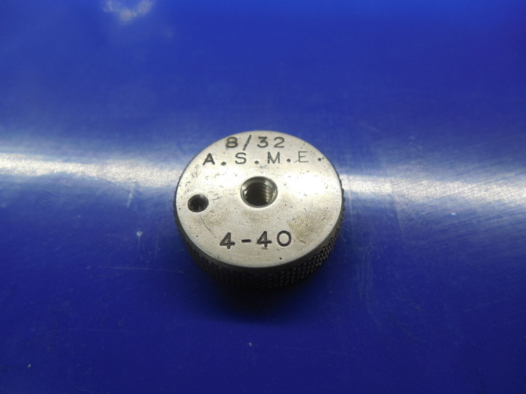 8 32 ASME SOLID THREAD RING GAGE #8 .164  #8-32 A.S.M.E. QUALITY INSPECTION TOOL