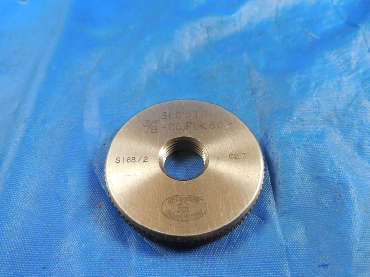 3/8 28 SOLID THREAD RING GAGE .375  3/8-28 .3750 60 DEGREES NO GO ONLY QUALITY