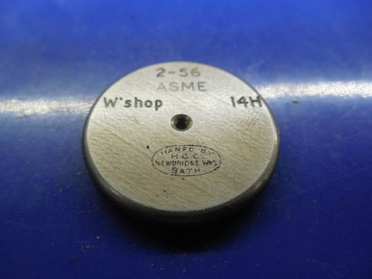 2 56 SOLID THREAD RING GAGE #2 .086  2-56 .08 .0860 QUALITY INSPECTION TOOL