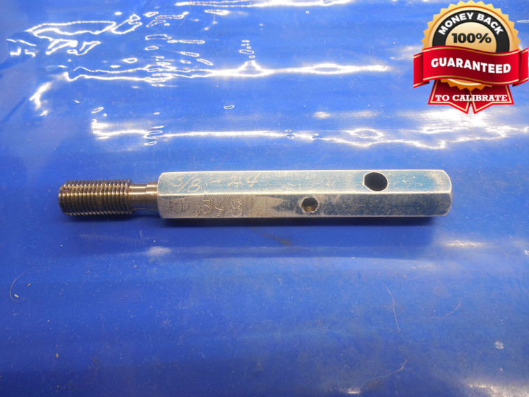 BUDGET 3/8 24 THREAD PLUG GAGE .375 GO ONLY P.D. = .348 QUALITY INSPECTION