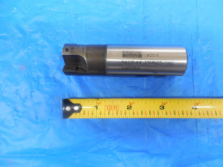 SANDVIK 1" SHANK DIA. INDEXABLE END MILL RA215.44-25MN25-09C 1.0 1.00 SWEDEN