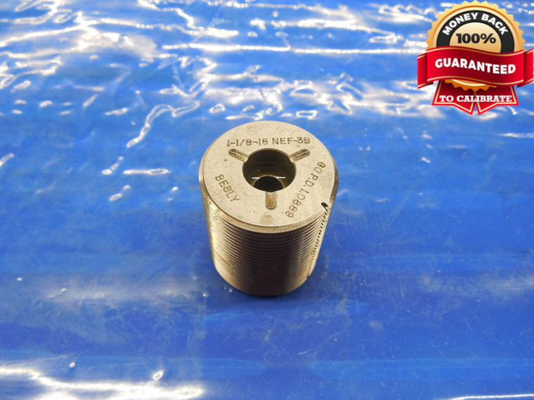 1 1/8 18 NEF 3B THREAD PLUG GAGE 1.125 GO ONLY P.D. = 1.0889 1 1/8-18 INSPECTION