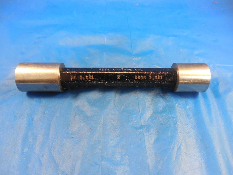 1.031 & 1.041 CLASS X PIN PLUG GAGE GO NO GO 1.0313 -.0003 1 1/32 26.187 mm
