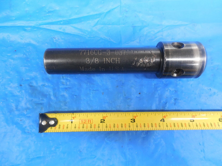 PARLEC 3/8" DIAMETER TAP EXTENSION ADAPTER 7716CG-3-037 .3750 FOR TAPPING HEADS