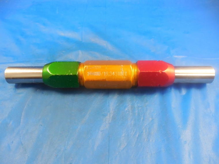 16.300 & 16.343 CLASS Z METRIC PIN PLUG GAGE GO NO GO 16.000 +.300 16 mm .6417