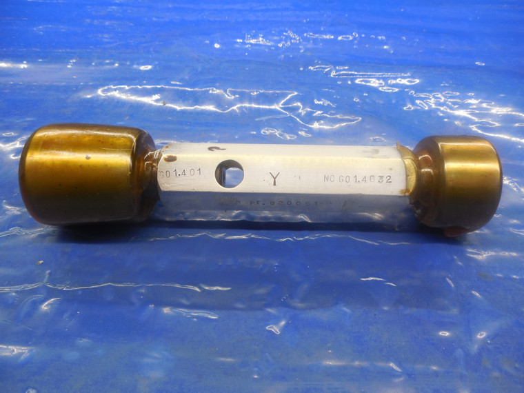 1.4010 & 1.4032 CLASS Y PIN PLUG GAGE GO NO GO 1.4063 -.0053 1 13/32 35.641 mm