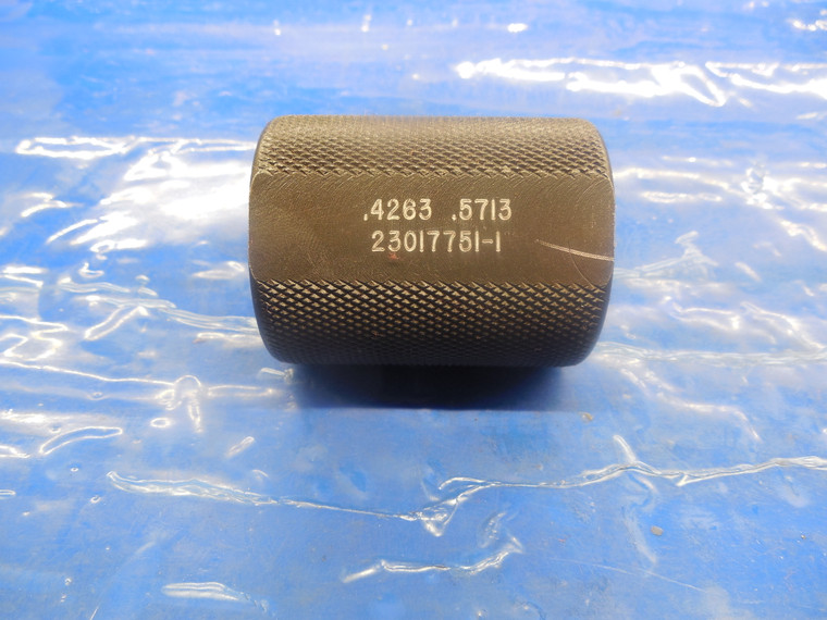 .4263 & .5713 CARBIDE STEPPED PLAIN BORE RING GAGE .5625 OVERSIZE 9/16 14.511 mm