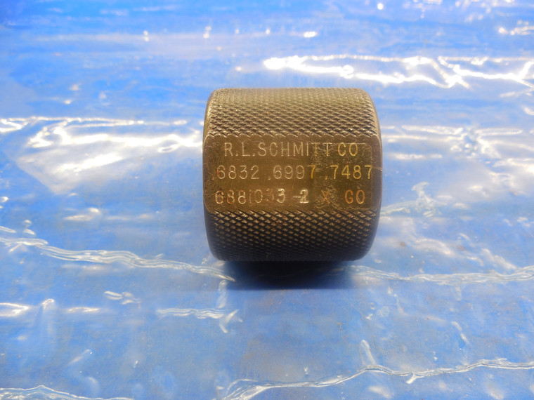 .6832 .6997 .7487 CARBIDE STEP PLAIN BOER RING GAGE .7500 UNDERSIZE 3/4 19.017