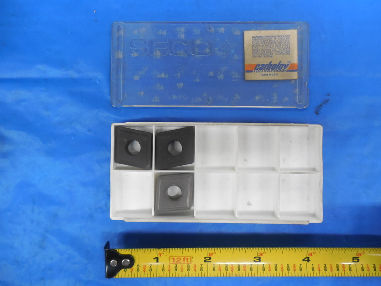 3PCS NEW SECO CARBOLOY CNMG 190612 - 48 CARBIDE INSERTS GRADE 570 42363 643-48