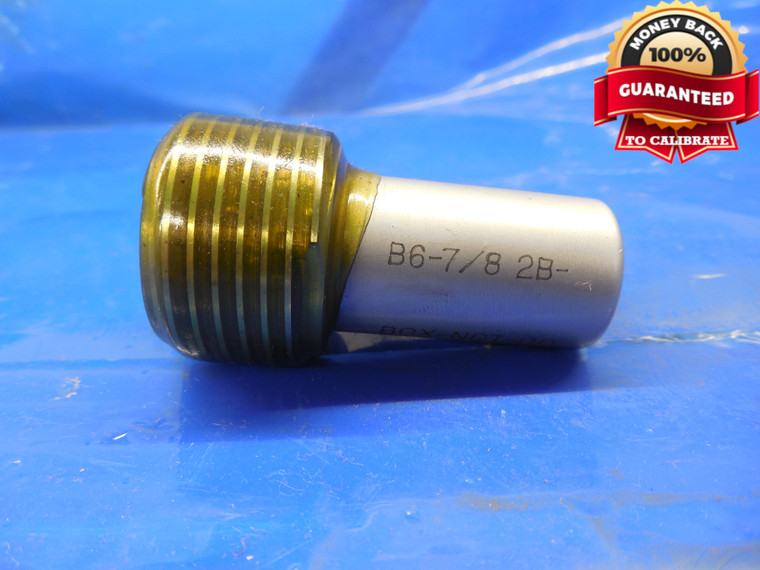 B6 - 7/8 10 2B BOX API SUCKER ROD THREAD PLUG GAGE .875 NO GO ONLY B6-7/8 HEMCO