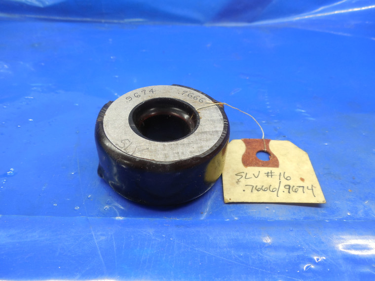 .9674 .7666 SMOOTH STEPPED PLAIN BORE RING GAGE .9688 UNDERSIZE 31/32 24.572 mm