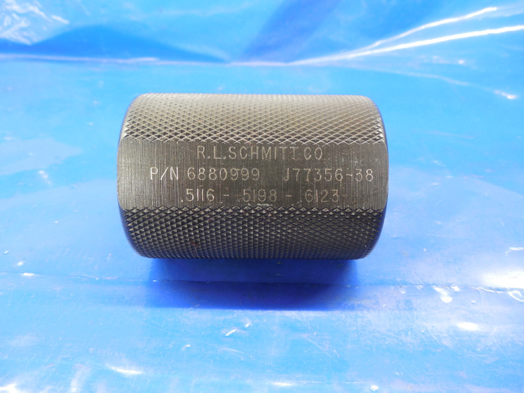 .5116 .5198 .6123 CARBIDE STEP PLAIN BORE RING GAGE .5313 UNDERSIZE 17/32 13.203