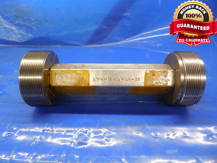 2 1/4 16 UN 3B STI HELICOIL THREAD PLUG GAGE 2.25 GO NO GO PDS = 2.2906 & 2.2948