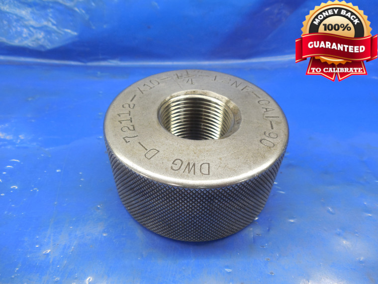 SHOP MADE 1 1/4 12 NF THREAD RING GAGE 1.25 1 1/4-12 1.250 1.250 EXTRA THICK