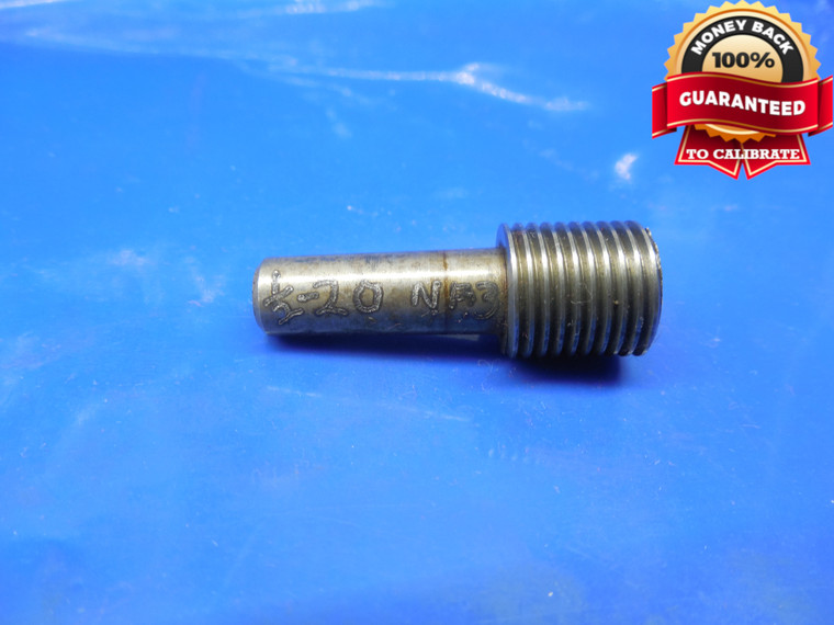 1/2 20 NF 3 SPECIAL THREAD PLUG GAGE .5 GO ONLY P.D. = .4705 1/2-20 .50 .500