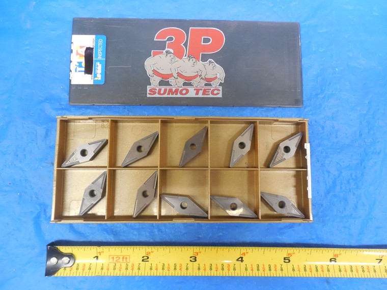 10PCS NEW VNMG 332E CARBIDE INSERTS GRADE 370 1/32 CORNER RADIUS METALWORKING