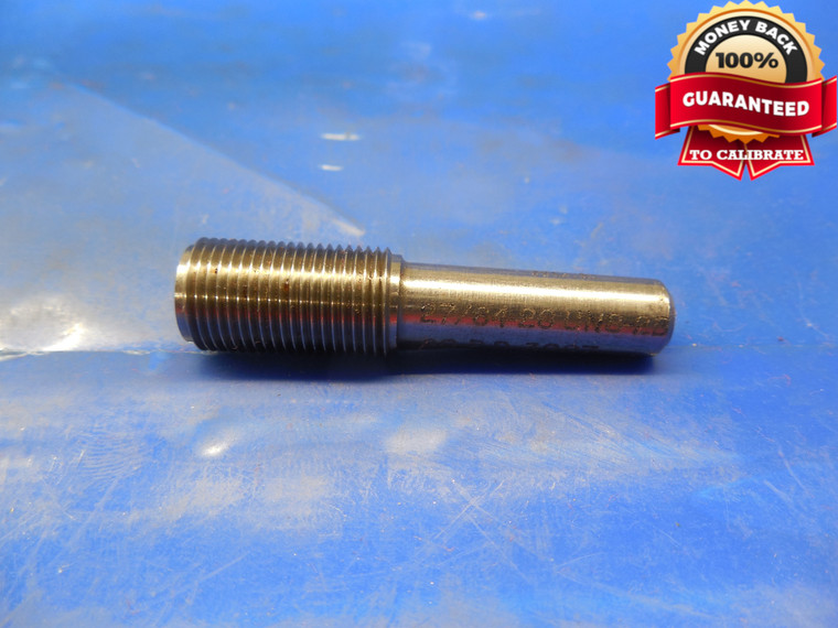 27/64 28 UNS 2B THREAD PLUG GAGE .4218 .4219 .421875 GO ONLY P.D. = .3987 NS 3B