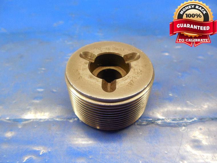 1 5/16 18 UNEF 2B THREAD PLUG GAGE 1.3125 NO GO ONLY P.D. = 1.2827 1 5/16-18