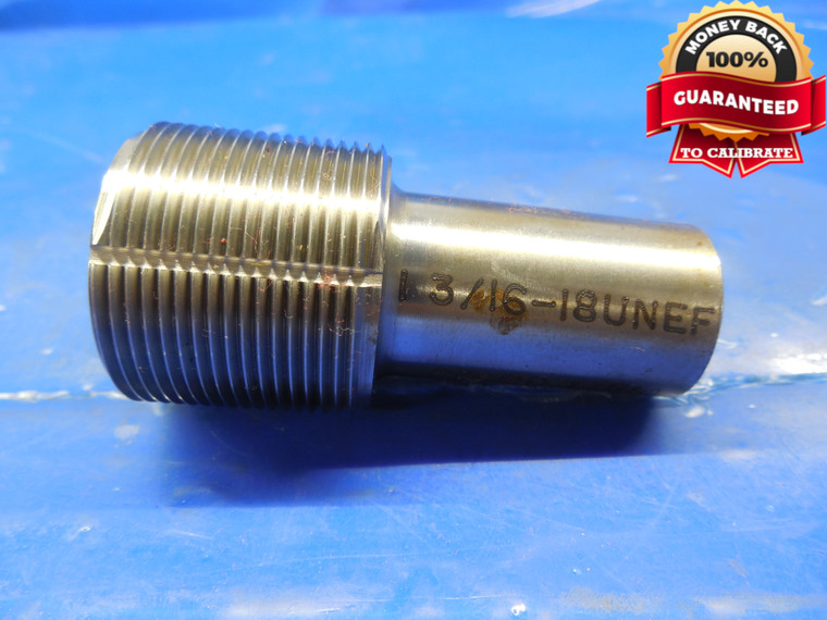 1 3/16 18 UNEF 2B OR 3B TAPERLOCK THREAD PLUG GAGE 1.1875 GO ONLY P.D. = 1.1514
