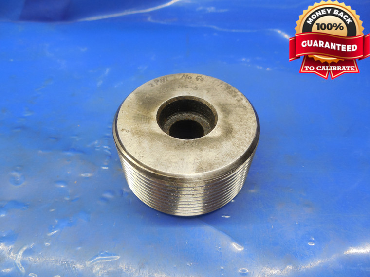 2.0035 11 1/2 NS 3 THREAD PLUG GAGE  NO GO ONLY P.D. = 1.9562 QUALITY TOOL 11.5