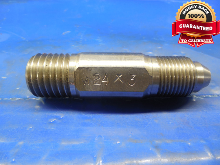 SHOP MADE M24 X 3 METRIC THREAD PLUG GAGE 24.0 3.0 M24x3 QUALITY INSPECTION