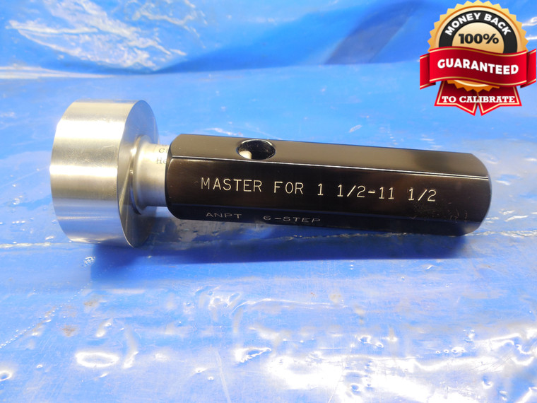1 1/2 11 1/2 ANPT 6 STEP MASTER SET PIPE THREAD PLUG GAGE 1.5 FOR CREST RING