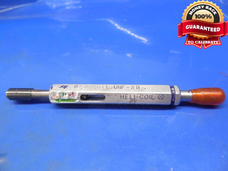 8 36 UNF 2B STI HELICOIL THREAD PLUG GAGE #8 .164 GO NO GO P.D.'S= .1821 & .1849
