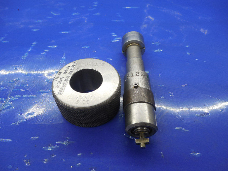 .8125 CLASS Z COMTORGAGE MASTER PLAIN BORE RING GAGE & 13/16 EXPANSION PLUG