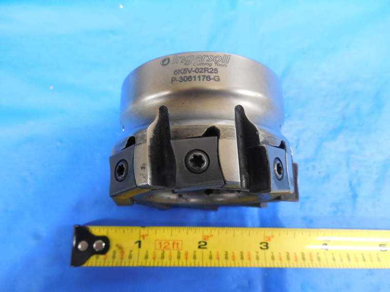 INGERSOLL 6K5V-02R25 2.50" 8 INSERT VMAX FACE MILL 2-1/2" DIAMETER X 1" PILOT