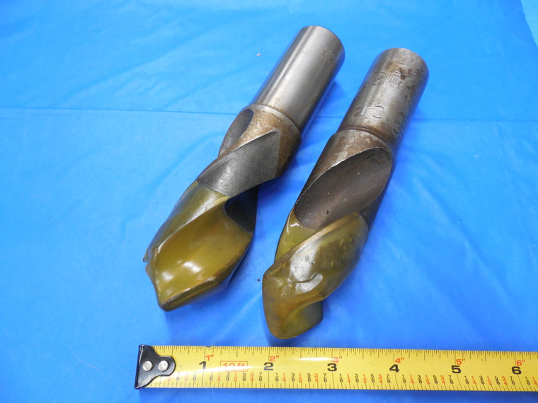 2pcs 1 3/8" DIAMETER X 1-1/4" SHANK SCREW MACHINE LENGTH DRILL BIT USA MADE