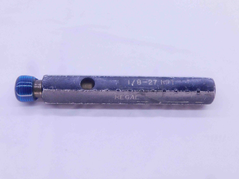 1/8 27 NPT L1 PIPE THREAD PLUG GAGE .125 .1250 N.P.T. NATIONAL TAPER INSPECTION - 1827NPTL1P1