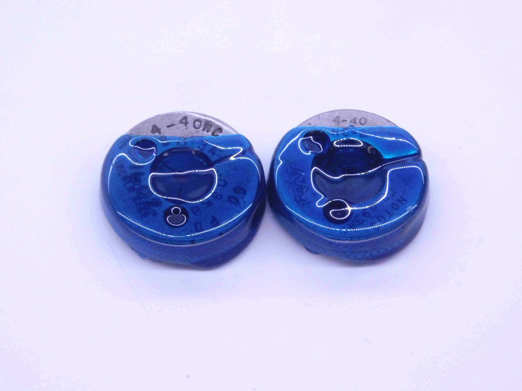 4 40 NC 2 THREAD RING GAGES #4 .112 .1120 GO NO GO P.D.'S = .0958 & .0934 UNC-2 - CH2496BU