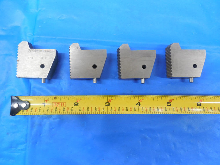 4 PCS LOT OF TRW 7/8 20 GEOMETRIC DIE HEAD CHASERS K STYLE G1, G2, G3, G4 7/8-20