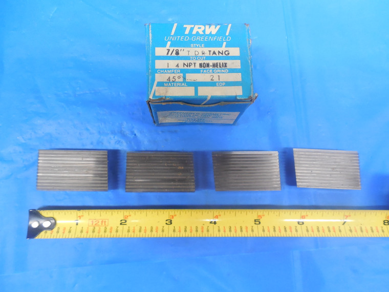 4PCS LOT OF TRW 7/8 14 NPT GEOMETRIC DIE HEAD CHASERS TDR STYLE F1, F2, F3, F4