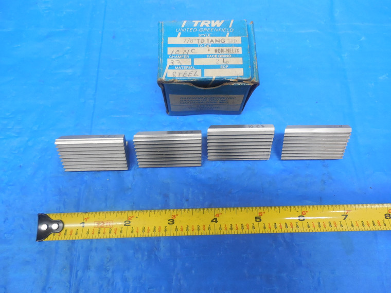 4PCS LOT OF TRW 7/8 10 NC GEOMETRIC DIE HEAD CHASERS TD STYLE 7/8-10 NC .875