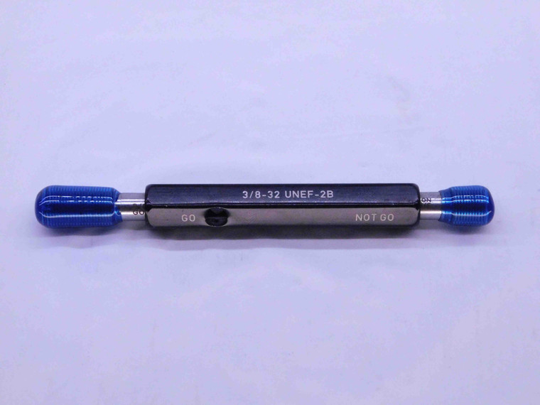 3/8 32 UNEF 2B THREAD PLUG GAGE .375 .3750 GO NO GO P.D.'S = .3547 & .3591 CHECK - CS7232NT