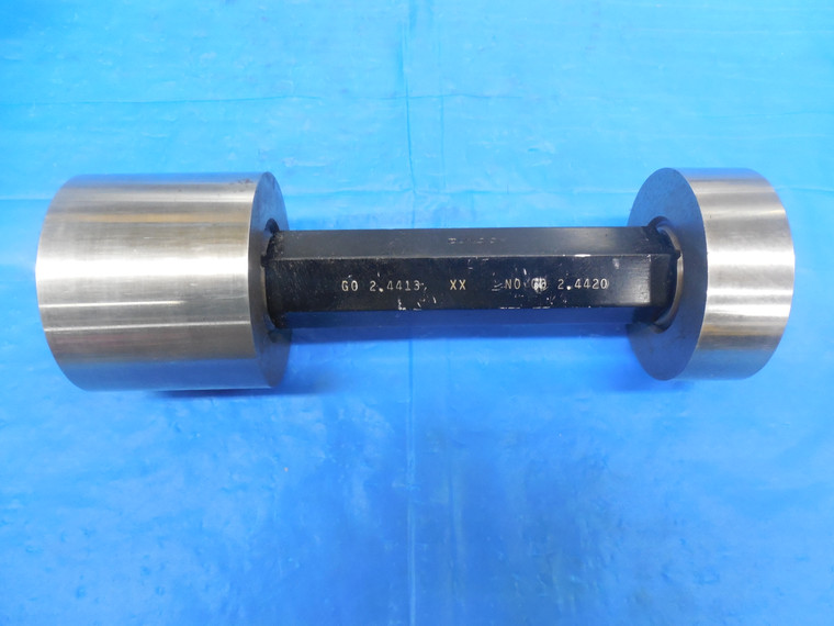 2.4413 & 2.4420 CLASS XX PIN PLUG GAGE GO NO GO OVERSIZE 2 7/16 62.009 mm 2.4375