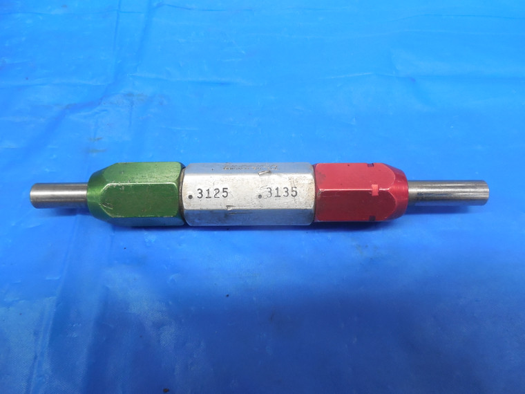 .3125 & .3135 PIN PLUG GAGE GO NO GO ONSIZE & OVERSIZE 5/16 7.963 mm INSPECTION