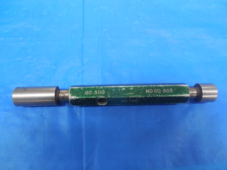 .5010 & .5030 PIN PLUG GAGE GO NO GO .5000 +.0010 OVERSIZE 1/2 12.776 mm QUALITY