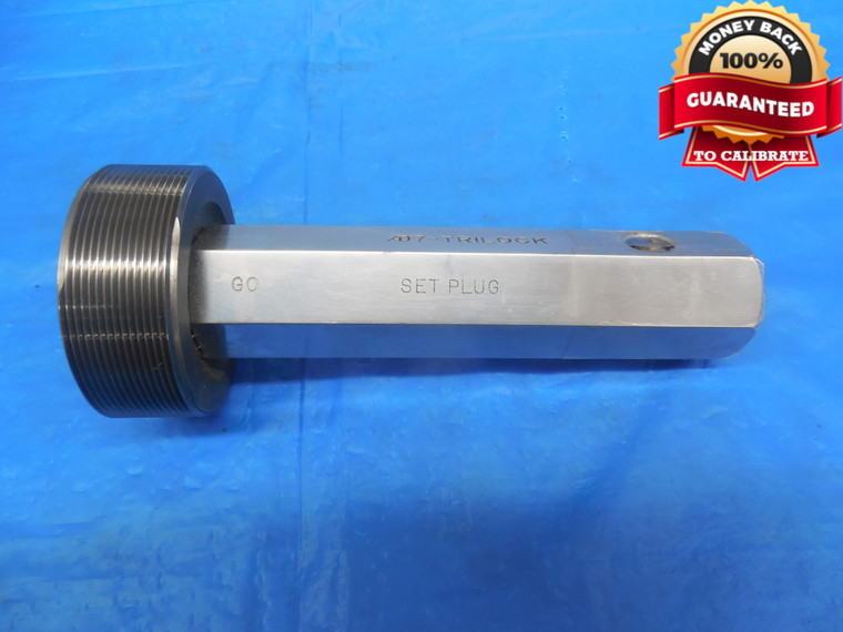 2 5/8 16 NS SET THREAD PLUG GAGE 2.625 GO ONLY P.D. = 2.5800 2.6250 INSPECTION