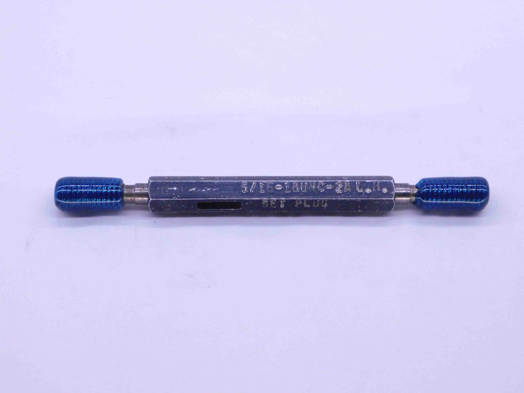 5/16 18 UNC 2A LEFT HAND SET THREAD PLUG GAGE .3125 GO NO GO PDS= .2752 & .2712 - CS7603FC