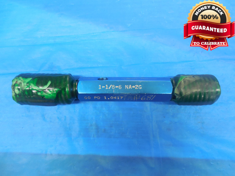 1 1/8 6 NA 2G DOUBLE LEAD ACME THREAD PLUG GAGE 1.125 GO NO GO PDS 1.0417 1.0603