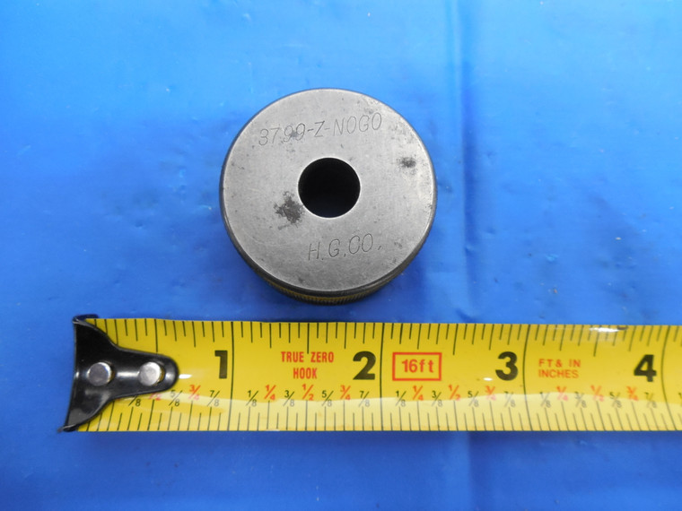 .3799 CLASS Z MASTER PLAIN BORE RING GAGE .3750+.0049 OVERSIZE 3/8 / UNDER 10mm