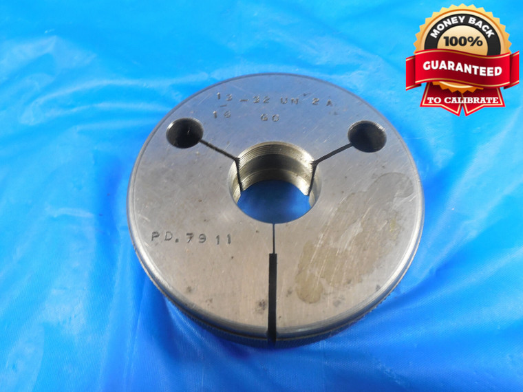 13/16 32 UN 2A THREAD RING GAGES .8125 GO ONLY P.D.= .7911 INSPECTION TOOL UN-2A - JF1248BURL