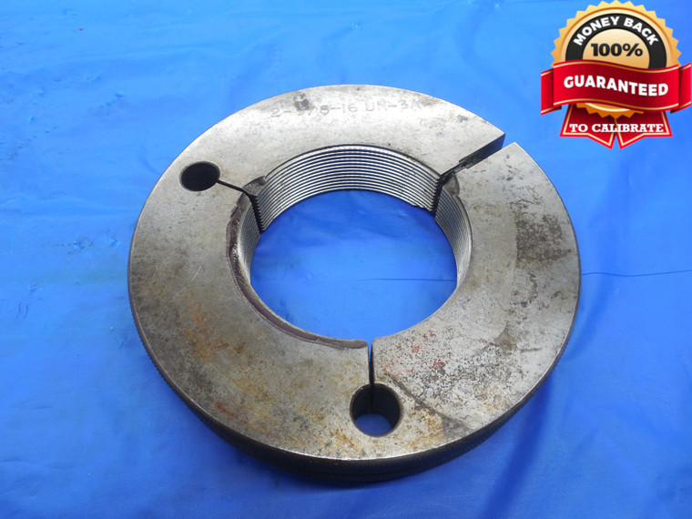 BUDGET 2 5/8 16 UN 3A THREAD RING GAGE 2.625 NO GO ONLY P.D. = 2.5803 N-3A