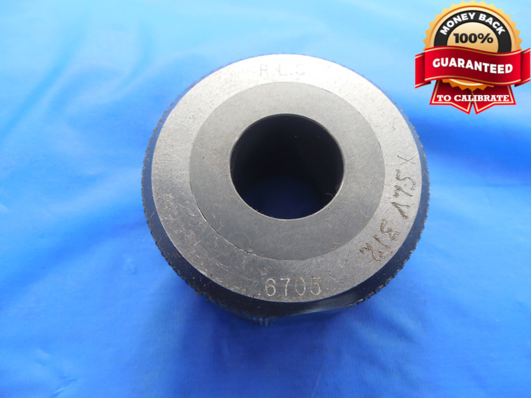 .6705 CLASS X CARBIDE PLAIN BORE RING GAGE .6563 +.0142 OVERSIZE 21/32 17.031 mm