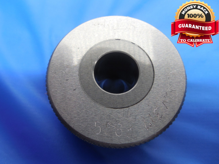 .5563 CLASS X CARBIDE PLAIN BORE RING GAGE .5625 -.0062 UNDERSIZE 9/16 14.130 mm